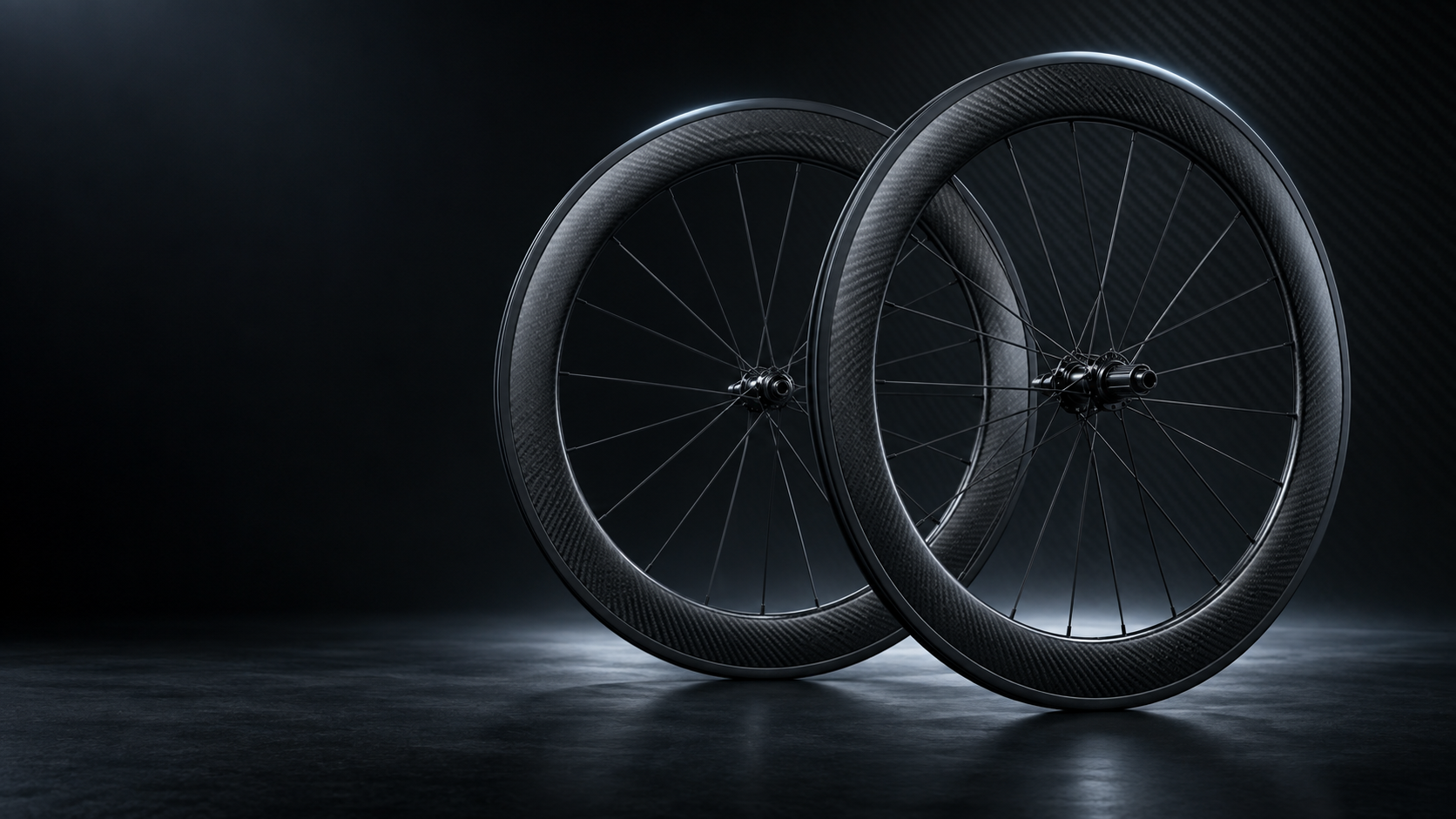 Paire de roues carbone NEXORA en studio